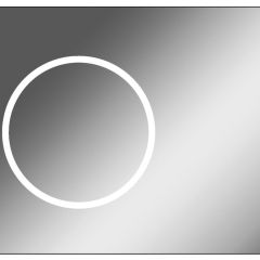 Зеркало Eclipse 90 black с подсветкой Sansa (SE1031Z) в Нягани - nyagan.mebel24.online | фото