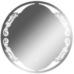 Зеркало Канберра 700х700 с подсветкой Домино (GL7032Z) в Нягани - nyagan.mebel24.online | фото