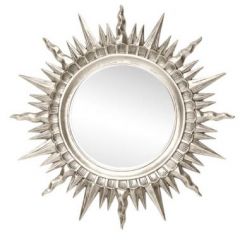 Зеркало круглое серебро (1810(1) в Нягани - nyagan.mebel24.online | фото 1