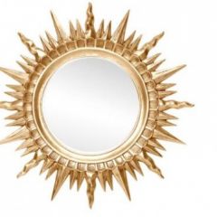 Зеркало круглое золото (1810(1) в Нягани - nyagan.mebel24.online | фото