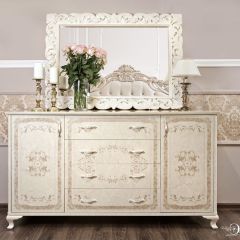 Зеркало ППУ Патрисия (крем корень глянец) в Нягани - nyagan.mebel24.online | фото 2