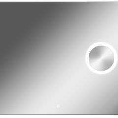 Зеркало Quadro 100 alum (линза) с подсветкой Sansa (SQL1030Z) в Нягани - nyagan.mebel24.online | фото
