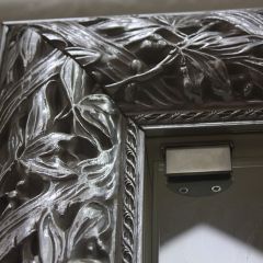Зеркало Тиффани Premium слоновая кость/серебро (Ф/01(П) в Нягани - nyagan.mebel24.online | фото 4