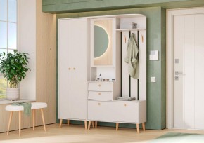 АФИНА Прихожая (модульная) кашемир серый в Нягани - nyagan.mebel24.online | фото 1