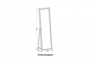 АЛЕКСАНДРИЯ-9.1 Зеркало напольное в Нягани - nyagan.mebel24.online | фото 2
