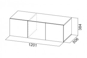 Антресоль 1200 «ШК-5» Белый текстурный в Нягани - nyagan.mebel24.online | фото 3