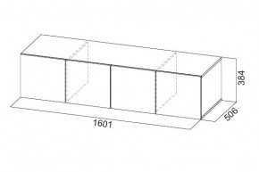 Антресоль 1600 «ШК-5» Белый текстурный в Нягани - nyagan.mebel24.online | фото 3