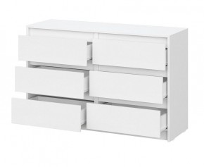 АЙДЕН КМ06-1200 Комод 6 ящиков (белый) в Нягани - nyagan.mebel24.online | фото 2