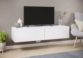 АЙДЕН ТБН06-1400 Тумба ТВ подвесная (белый) в Нягани - nyagan.mebel24.online | фото 3