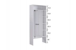 БАСКО Прихожая К1 (кашемир) в Нягани - nyagan.mebel24.online | фото 6