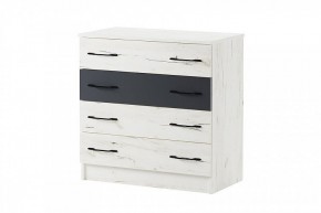 БЕАТРИС Комод К800 (дуб крафт белый/антрацит) в Нягани - nyagan.mebel24.online | фото 2