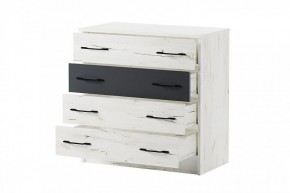 БЕАТРИС Комод К800 (дуб крафт белый/антрацит) в Нягани - nyagan.mebel24.online | фото 3