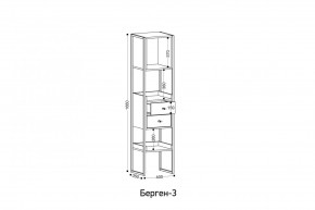 БЕРГЕН 3 Стеллаж в Нягани - nyagan.mebel24.online | фото 3