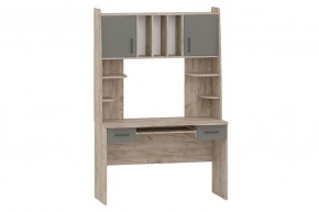 БЕТА Стол рабочий (дуб крафт серый/графит) в Нягани - nyagan.mebel24.online | фото 1