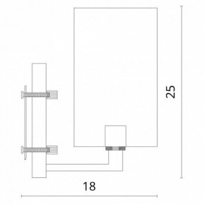 Бра Divinare Porta 5933/01 AP-1 в Нягани - nyagan.mebel24.online | фото 3