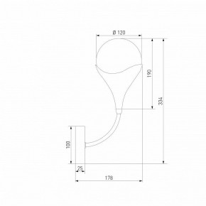Бра Eurosvet Calyx 60168/1 латунь в Нягани - nyagan.mebel24.online | фото 3