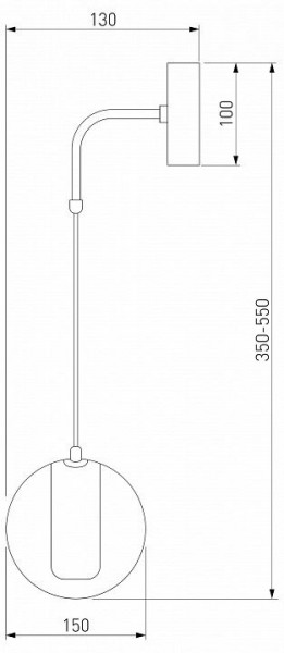 Бра Eurosvet Cobble 50258 LED дымчатый в Нягани - nyagan.mebel24.online | фото 2