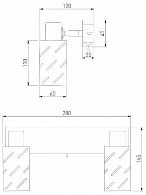 Бра Eurosvet Fente 20090/2 белый/хром в Нягани - nyagan.mebel24.online | фото 5