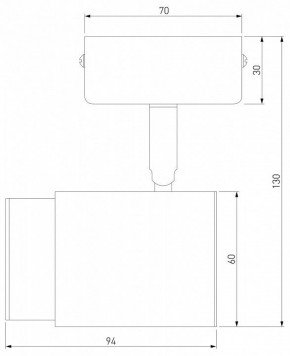 Бра Eurosvet Morgan 20124/1 белый/ черный в Нягани - nyagan.mebel24.online | фото 3