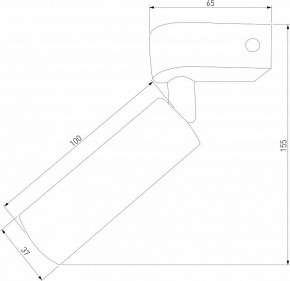 Бра Eurosvet Pitch 20143/1 LED черный в Нягани - nyagan.mebel24.online | фото 2