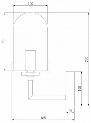 Бра Eurosvet Pluto 60156/1 хром в Нягани - nyagan.mebel24.online | фото 2