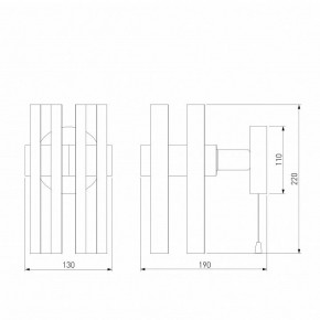 Бра Eurosvet Spada 70116/1 черный в Нягани - nyagan.mebel24.online | фото 4