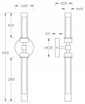 Бра Maytoni Stelo MOD116WL-L7BS3K в Нягани - nyagan.mebel24.online | фото 3