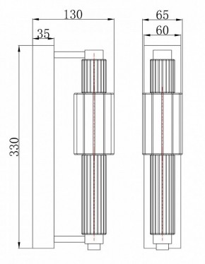 Бра Maytoni Verticale MOD308WL-L9CH3K в Нягани - nyagan.mebel24.online | фото 3