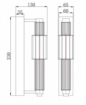Бра Maytoni Verticale MOD308WL-L9GR3K в Нягани - nyagan.mebel24.online | фото 3