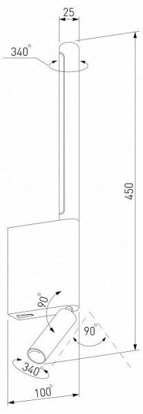 Бра с подсветкой Elektrostandard Sarca a066403 в Нягани - nyagan.mebel24.online | фото 4