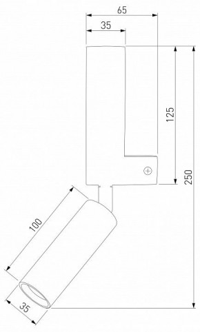 Бра с подсветкой Eurosvet Pitch 40020/1 LED черный/латунь в Нягани - nyagan.mebel24.online | фото 2