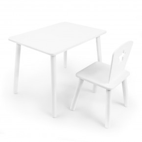Детский комплект стол и стул «Звезда» Rolti Baby (белый/белый, массив березы/мдф) в Нягани - nyagan.mebel24.online | фото 1