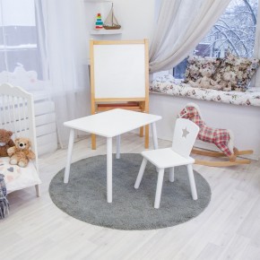 Детский комплект стол и стул «Звезда» Rolti Baby (белый/белый, массив березы/мдф) в Нягани - nyagan.mebel24.online | фото 2