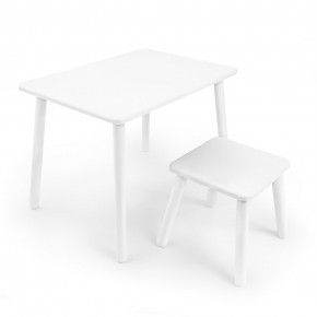 Детский комплект стол и табурет Rolti Baby (белая столешница/белое сиденье/белые ножки) в Нягани - nyagan.mebel24.online | фото