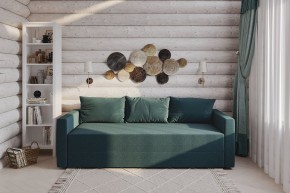 Диван-кровать Вало сине-зелёный, ткань рогожка в Нягани - nyagan.mebel24.online | фото 2