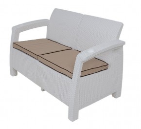 Диван Yalta Premium Sofa 2 Set (Ялта) белый (+подушки под спину) в Нягани - nyagan.mebel24.online | фото 1