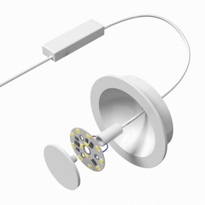 DK2700-WH Встраиваемый светильник, IP 20, 7 Вт, LED 3000, белый, алюминий в Нягани - nyagan.mebel24.online | фото 5
