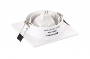 DK3021-WH Встраиваемый светильник, IP 20, 10 Вт, GU5.3, LED, белый, пластик в Нягани - nyagan.mebel24.online | фото 3