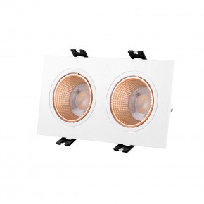 DK3072-WBR Встраиваемый светильник, IP 20, 10 Вт, GU5.3, LED, белый/бронзовый, пластик в Нягани - nyagan.mebel24.online | фото 1