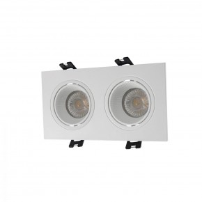 DK3072-WH Встраиваемый светильник, IP 20, 10 Вт, GU5.3, LED, белый/белый, пластик в Нягани - nyagan.mebel24.online | фото 1
