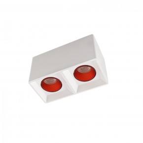 DK3085-WH+RD Светильник накладной IP 20, 10 Вт, GU5.3, LED, белый/красный, пластик в Нягани - nyagan.mebel24.online | фото 1