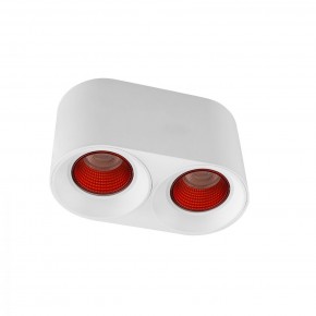 DK3096-WH+RD Светильник накладной IP 20, 10 Вт, GU5.3, LED, белый/красный, пластик в Нягани - nyagan.mebel24.online | фото 1