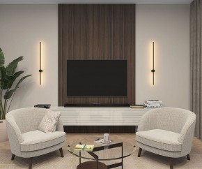 DK5014-BK Бра 1000 мм, 3000К, IP20, 12 Вт, черный, алюминий в Нягани - nyagan.mebel24.online | фото 4