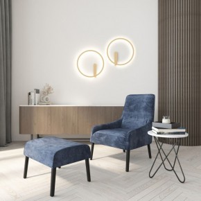 DK5035-SG Бра ROUND со светодиодом, IP20, 24W, 3000/4000/6500K, матовое золото, алюминий в Нягани - nyagan.mebel24.online | фото