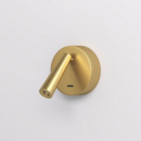 DK5072-SB Бра SHINE WALL со светодиодом, D104*H68, IP20, 3000К, 3W, RA?90, сатинированная латунь, алюминий в Нягани - nyagan.mebel24.online | фото 2