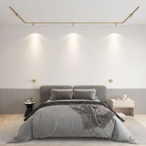 DK5072-SB Бра SHINE WALL со светодиодом, D104*H68, IP20, 3000К, 3W, RA?90, сатинированная латунь, алюминий в Нягани - nyagan.mebel24.online | фото 4
