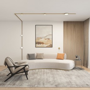 DK5072-SB Бра SHINE WALL со светодиодом, D104*H68, IP20, 3000К, 3W, RA?90, сатинированная латунь, алюминий в Нягани - nyagan.mebel24.online | фото 5