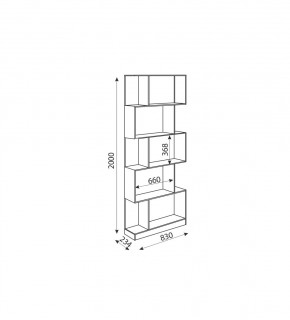 Дуглас (подростковая) М05 Стеллаж в Нягани - nyagan.mebel24.online | фото 2