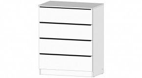 ЭЛЕГАНТ Комод 4 ящика (белый) в Нягани - nyagan.mebel24.online | фото