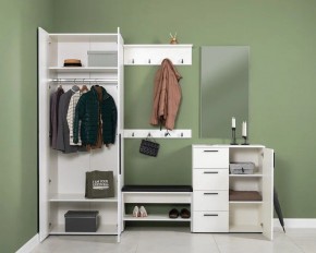 ЭЙР прихожая (модульная) Белый Шагрень в Нягани - nyagan.mebel24.online | фото 2